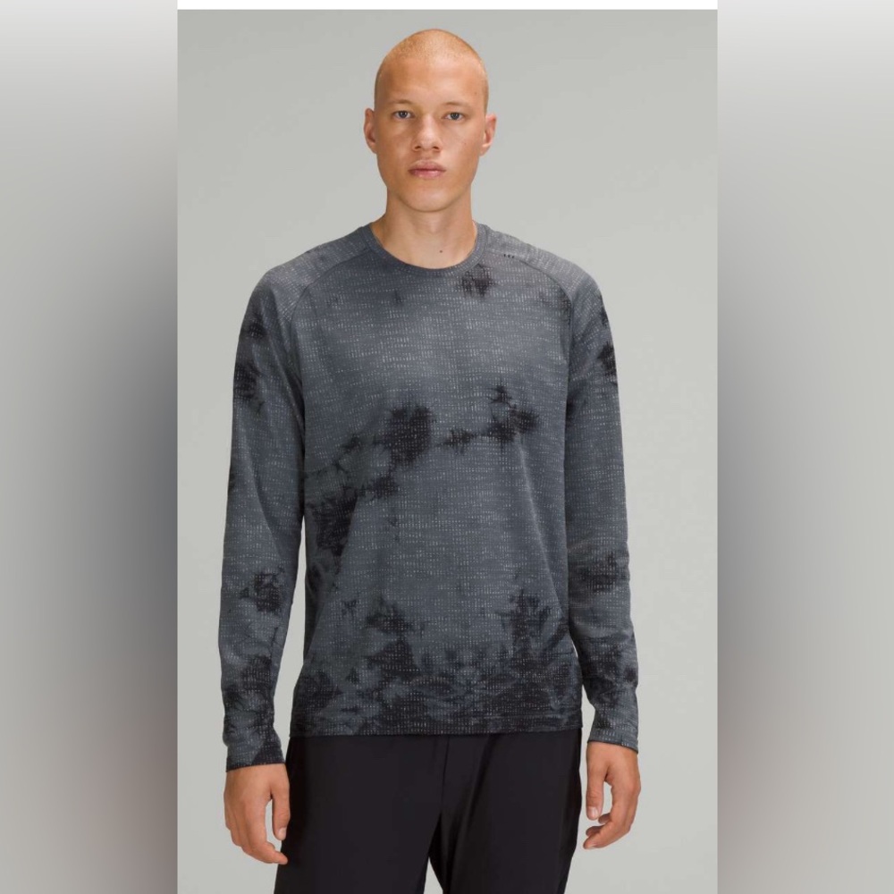 Lululemon Men’s Metal Vent Tech 2.0 Long Sleeve Top technical black/grey L NWOT